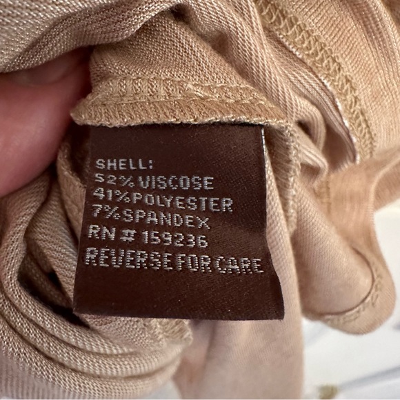 J. McLaughlin Norah Metallic Turtleneck in Gold, Size Large - Picture 8 of 10